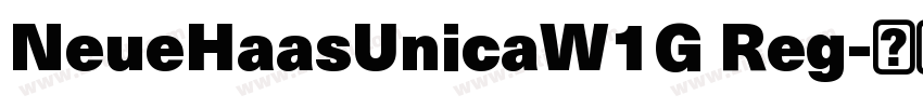 NeueHaasUnicaW1G Reg字体转换